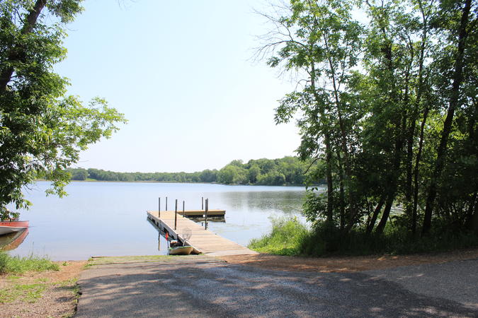 Twin Lakes Park boat launch and fishing pier